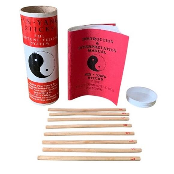 Vintage Yin-Yang Sticks Fortune Telling System 1994 Sticks Interpretation Manual - Picture 11 of 11